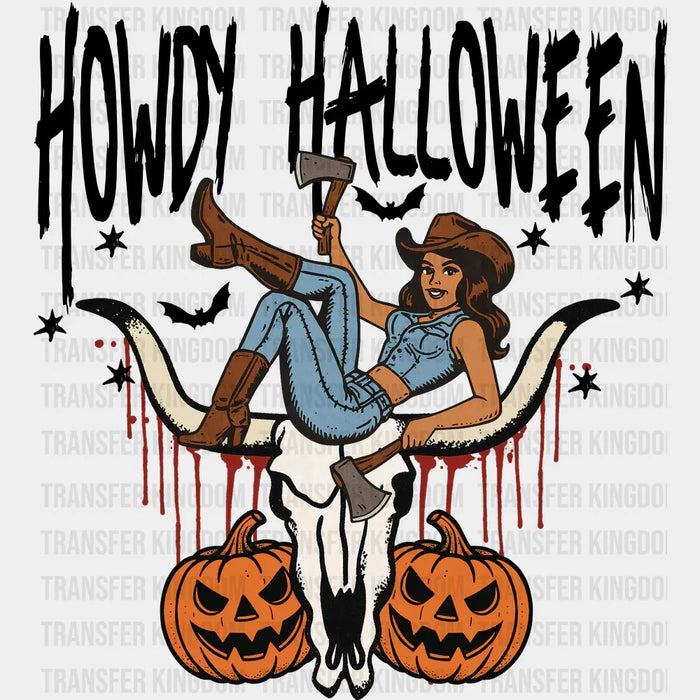 Howdy Halloween Cowgirl - Halloween DTF Transfer