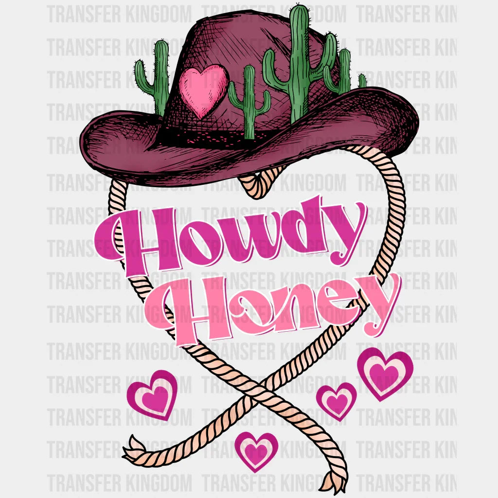 HOWDY HONEY CACTUS HAT - DTF heat transfer - transfer-kingdom