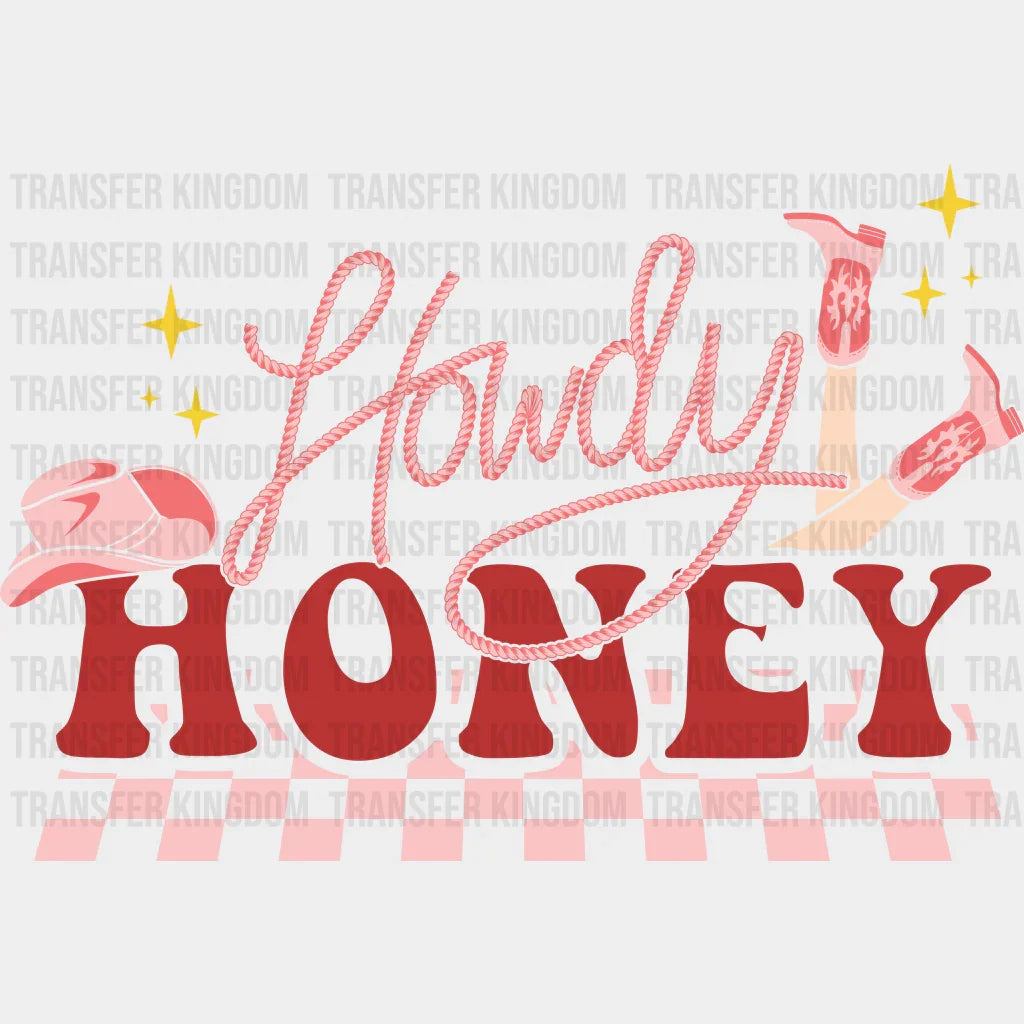 HOWDY HONEY GIRL - DTF heat transfer - transfer-kingdom