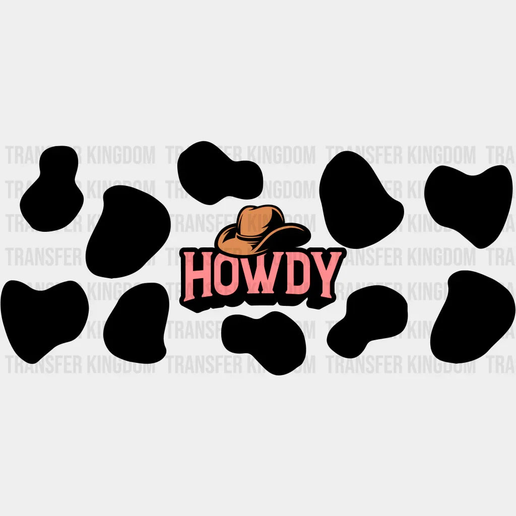 Howdy Uv Dtf Transfer Cup Wrap Sticker