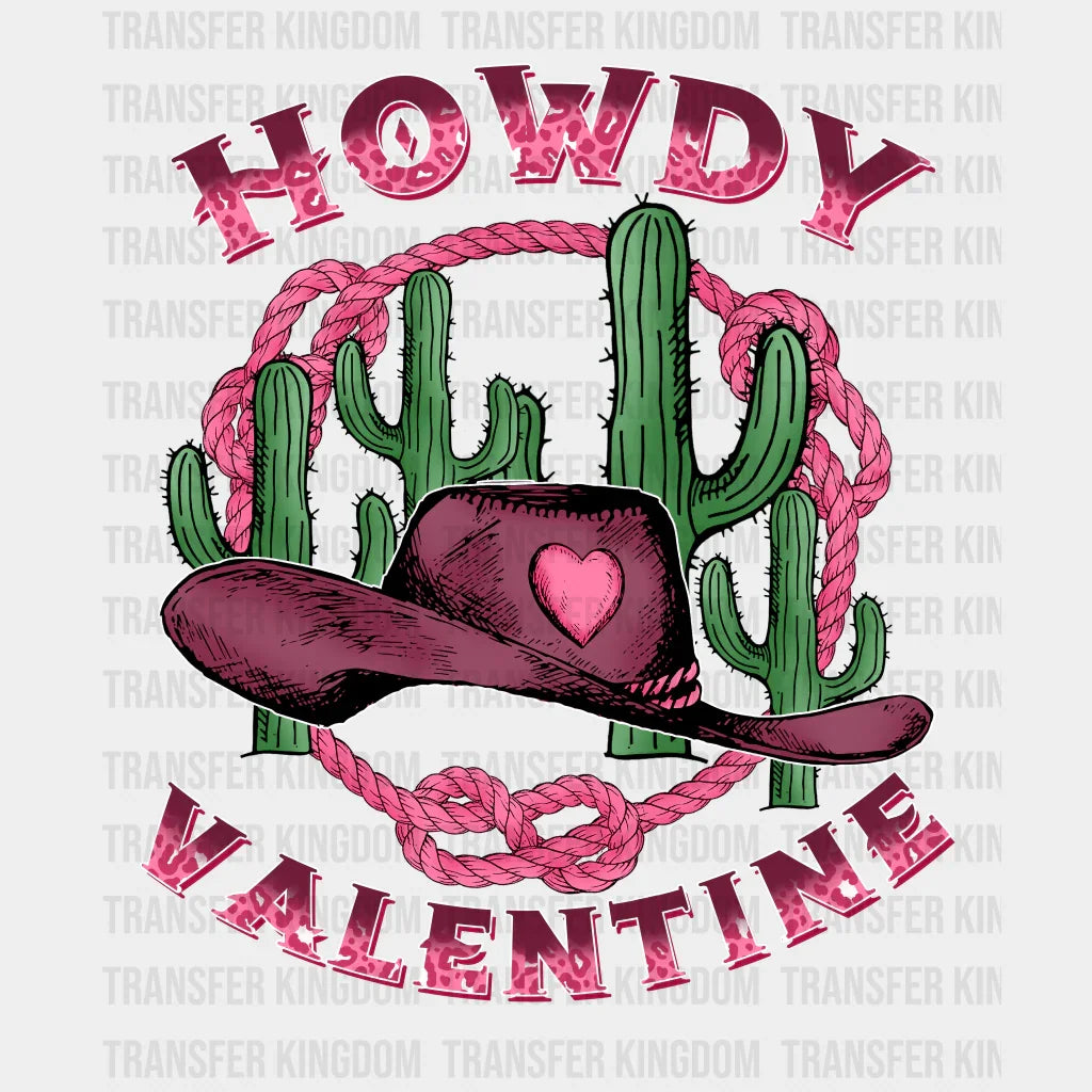 HOWDY VALENTINE CACTUS - DTF heat transfer - transfer-kingdom