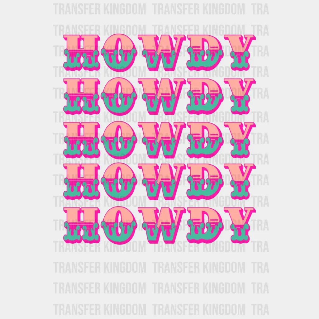 Howdy Vintage Country Design - Dtf Heat Transfer