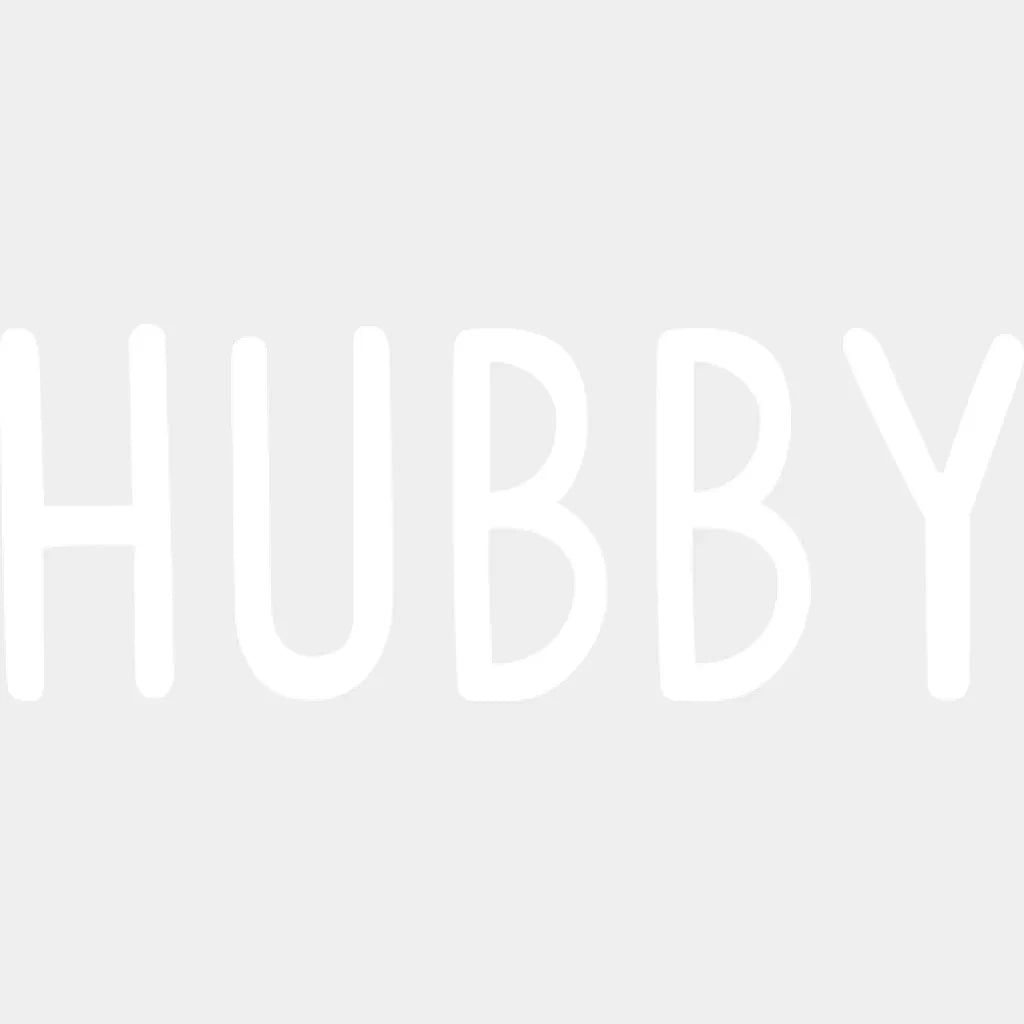 Hubby / Wifey Design - Dtf Heat Transfer Unisex S & M ( 10 ) Light Color See Imaging