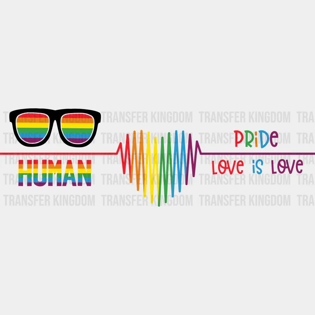 Human Love Is - Lgbtq Cup Wrap Uv Sticker Permanent Dtf Decal