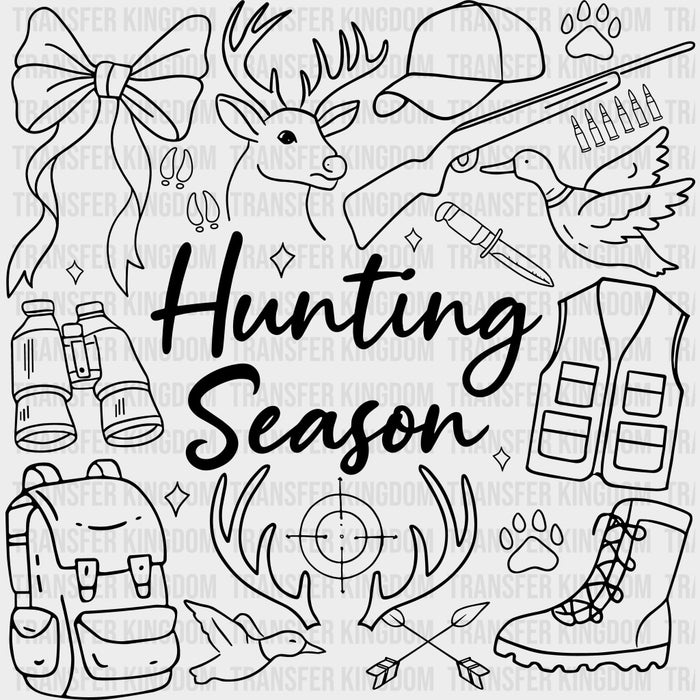 Hunting Season, Multi Color - Hunting DTF Transfers