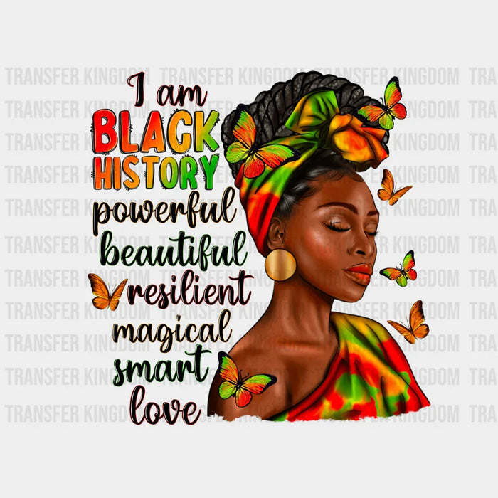 I Am Black History Black Woman - BLM design DTF heat transfer