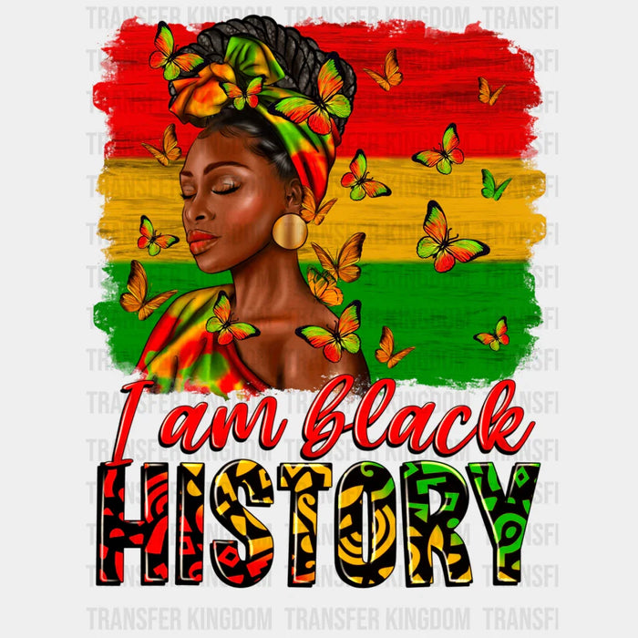 I am Black History Woman Design - BLM design DTF heat transfer