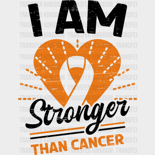 I Am Stronger Than Cancer - Leukemia DTF Transfers Adult Unisex - S & M (10’’) / Dark Color Design (See Imaging)