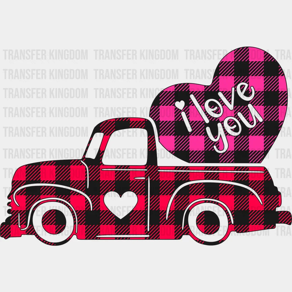 I Love You Truck - Valentine’s Day Dtf Heat Transfer