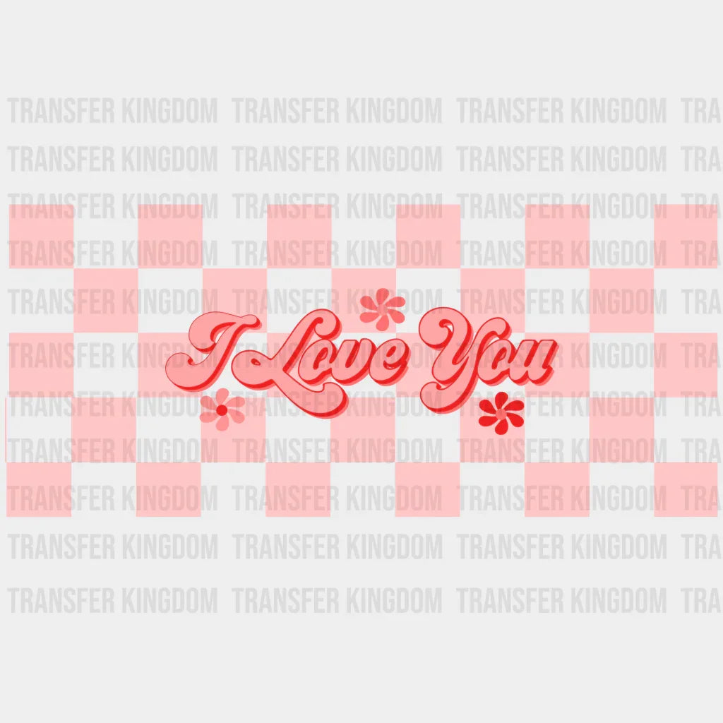I Love You Uv Dtf Transfer Cup Wrap Sticker
