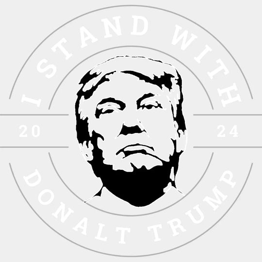 I Stand With Donald Trump Election Dtf Transfer Unisex - S & M (10’) / Light Color Design See