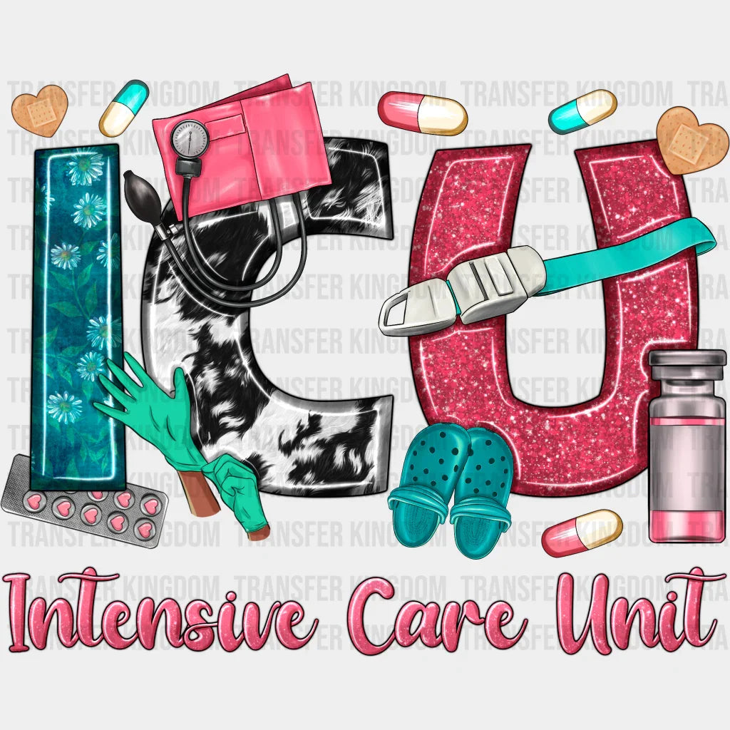 Icu Intensive Care Unit Design - Nurse Dtf Heat Transfer