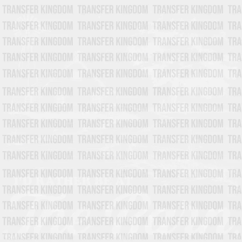 I’d Rather Be At The Barn - Farmer Dtf Transfer Unisex S & M (10’’) / Light Color Design See Imaging