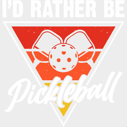 I’d Rather Be Pickleball - Pickleball DTF Transfers Adult Unisex - S & M (10’’) / Light Color Design (See Imaging)