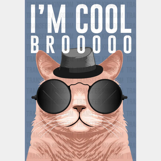 I’m Cool Brooooo - Cats DTF Transfer