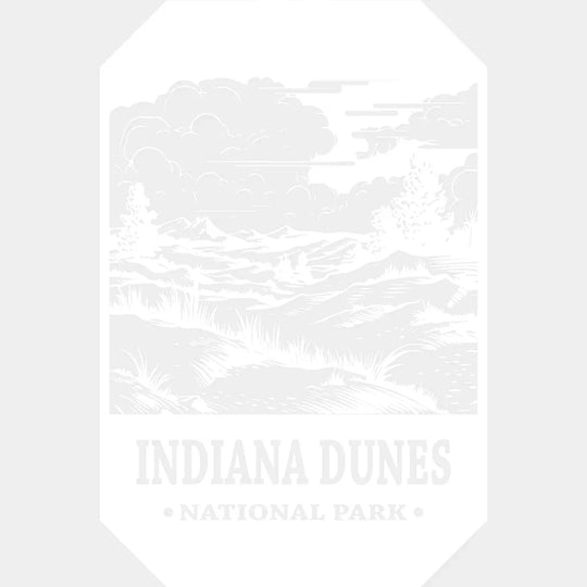 Indiana Dunes National Park Design - Parks Dtf Transfers Unisex S & M (10’) / Light Color See