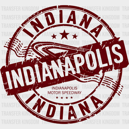 Indiana Indianapolis Red Design - States & Cities DTF Transfer