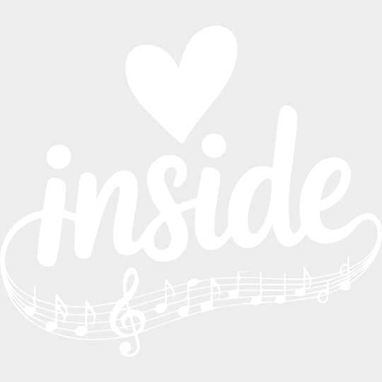 Inside - Music DTF Transfers - Adult Unisex - S & M (10’’) / Light Color Design (See Imaging)