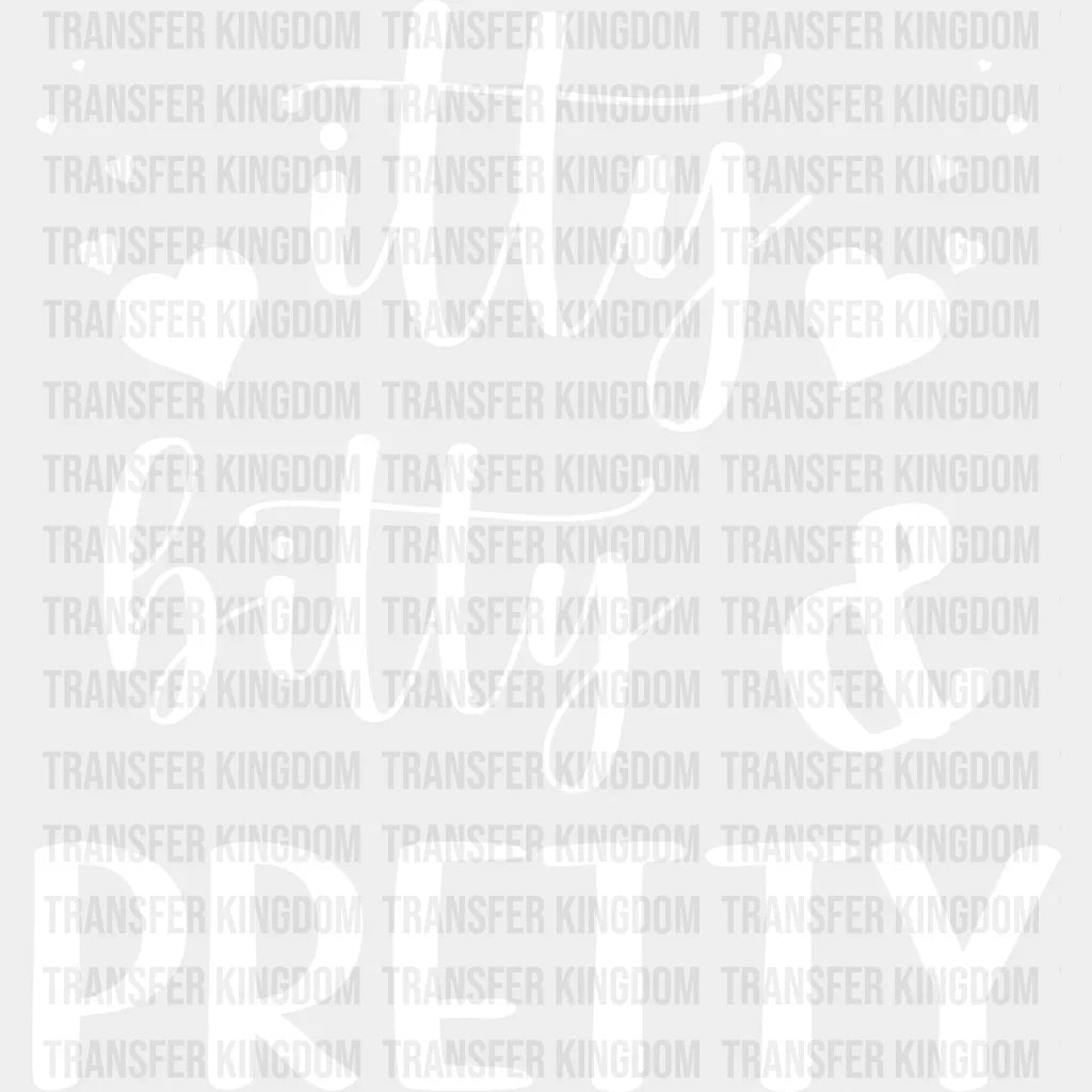 Itty Bitty And Pretty - Kids Dtf Heat Transfer Unisex S & M (10’’) / Light Color Design See Imaging
