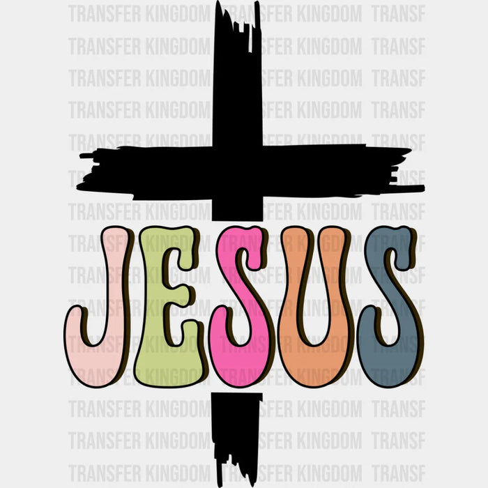 Jesus Cross Design - Christianity DTF Heat Transfer
