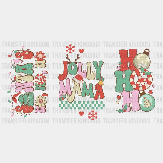 Jolly Mama - Christmas Cup Wrap Uv Sticker Permanent Dtf Decal
