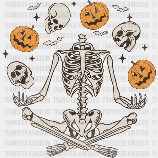 Juggling Skeleton - Halloween DTF Transfer Adult Unisex - S & M (10’’) / Dark Color Design (See Imaging)
