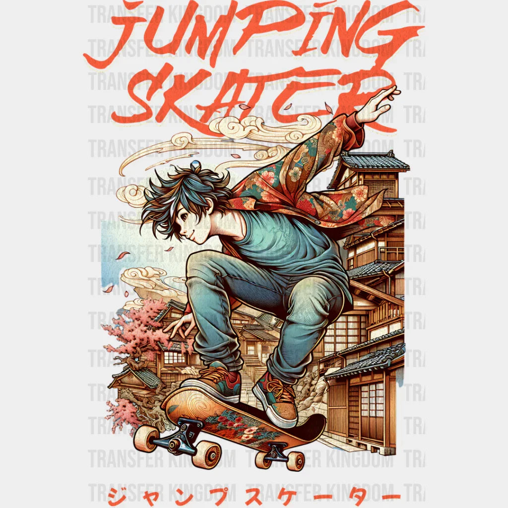 Jumping Skater - Anime Dtf Heat Transfer
