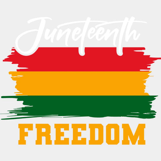 Juneteenth Freedom - Juneteenth DTF Transfer Adult Unisex - S & M (10’’) / Light Color Design (See Imaging)