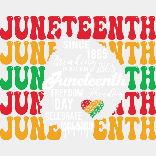 Juneteenth Head Silhouette - Juneteenth DTF Transfer Adult Unisex - S & M (10’’) / Light Color Design (See Imaging)