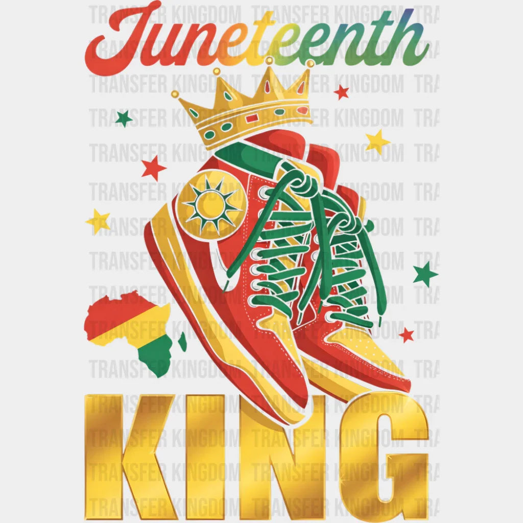 Juneteenth King Shoes - Juneteenth DTF Transfer