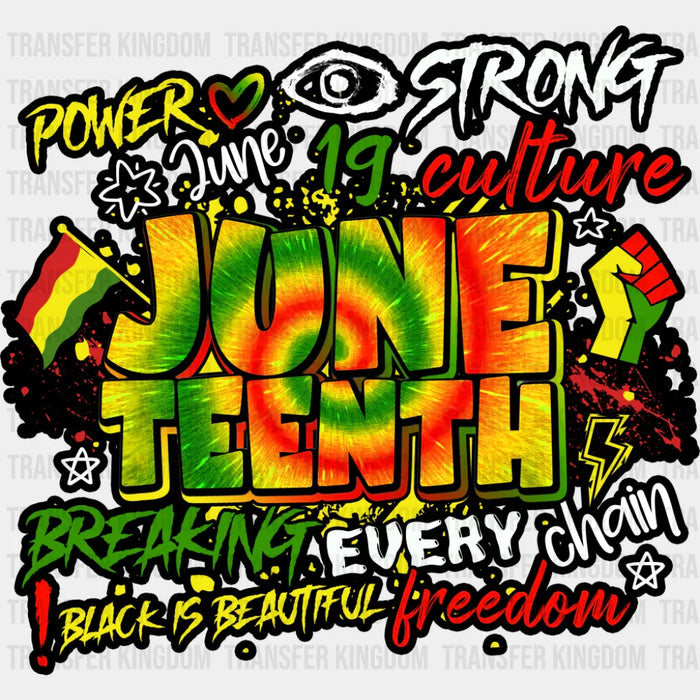 Juneteenth Retro Design - Juneteenth DTF Transfer
