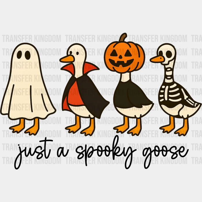 Just A Spooky Goose, Geese Design - Halloween DTF Transfer