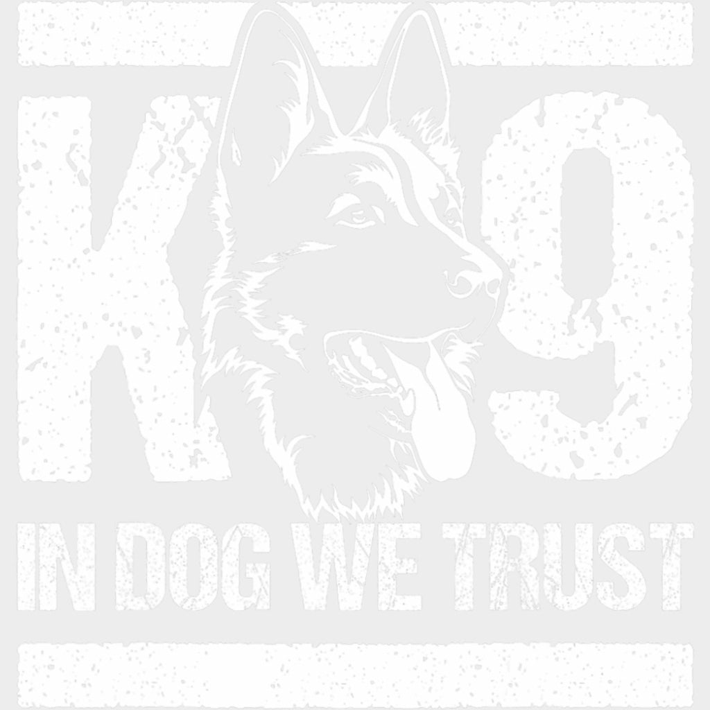 K9 In Dog We Trust - Police DTF Transfers transfer-kingdom Light Color Design (See Imaging)