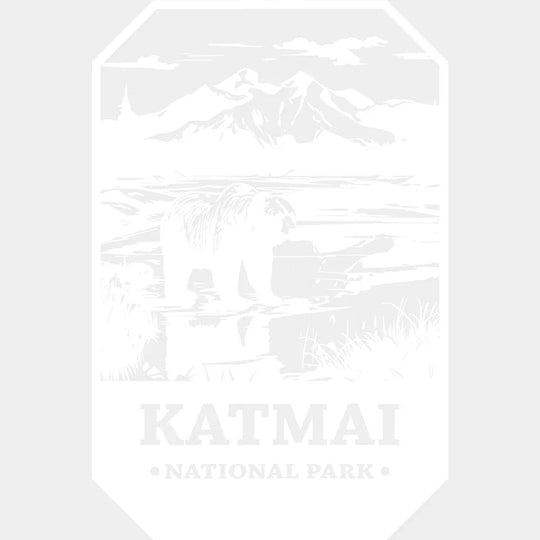 Katmai National Park Design - Parks Dtf Transfers Unisex S & M (10’) / Light Color See Imaging