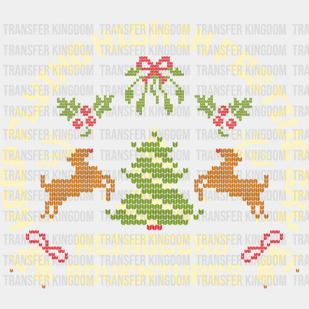 Keep Flying High In Festive Sky - Christmas DTF Transfer