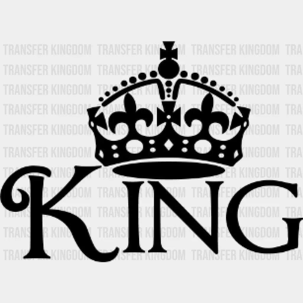 King And Queen Design - Dtf Heat Transfer