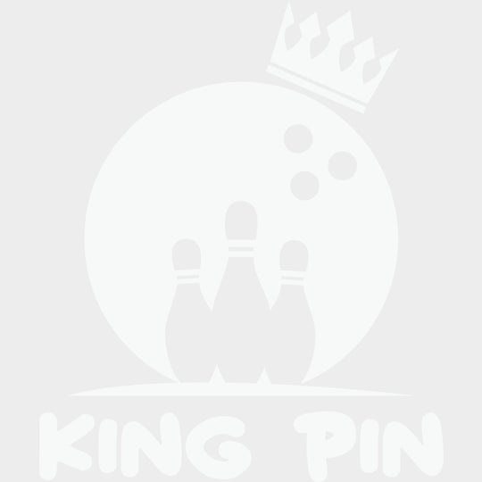 King Pin - Bowling DTF Transfers Adult Unisex - S & M (10’’) / Light Color Design (See Imaging)