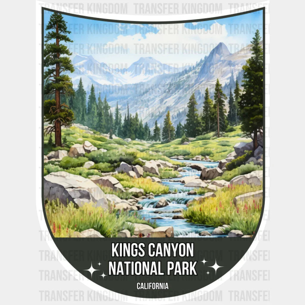 Kings Canyon National Park California - National Parks DTF Transfer