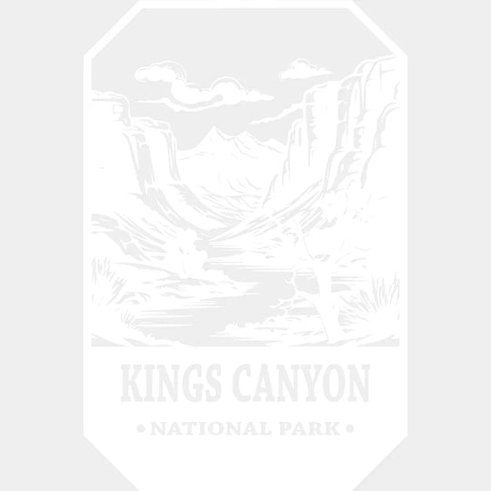 Kings Canyon National Park Design - Parks Dtf Transfers Unisex S & M (10’) / Light Color See Imaging