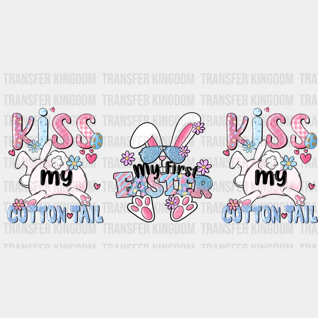 Kiss My Cotton Tail Easter UV DTF Transfer Cup Wrap UV DTF Sticker - Transfer Kingdom