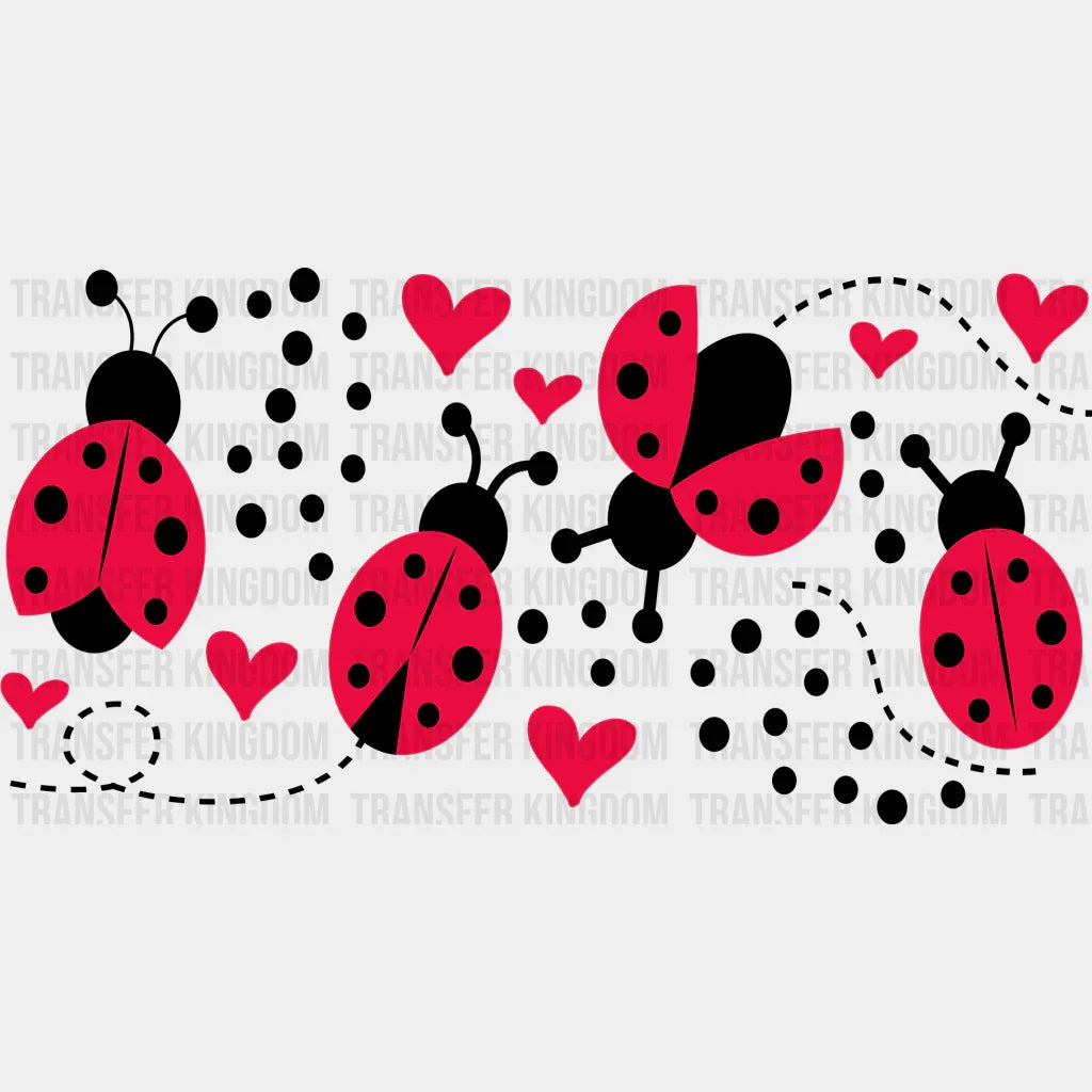 Ladybug Uv Dtf Transfer Cup Wrap Sticker