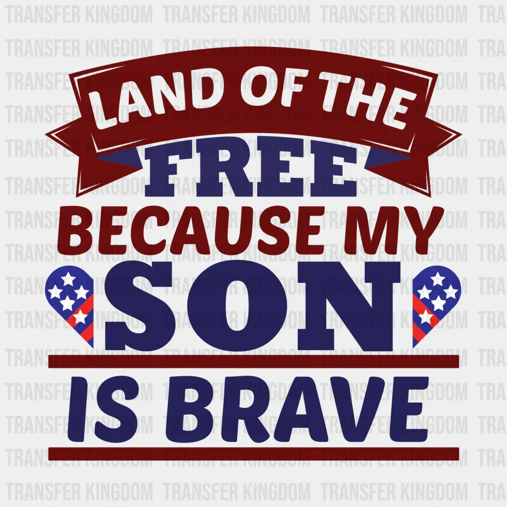Land Of The Free - Memorial Day DTF Transfer - Transfer Kingdom