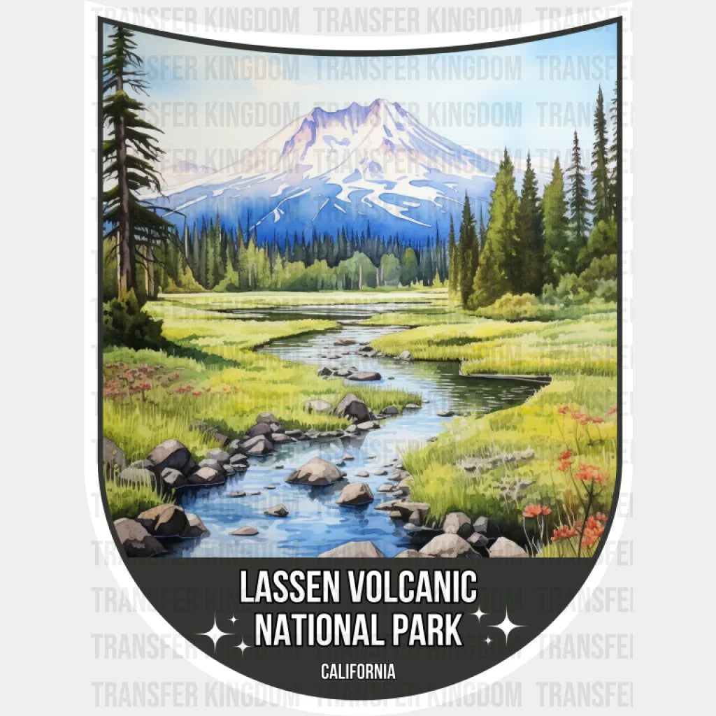 Lassen Volcanic National Park California - National Parks DTF Transfer