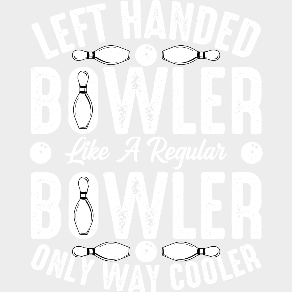 Left Handed Bowler - Bowling DTF Transfers Adult Unisex - S & M (10’’) / Light Color Design (See Imaging)