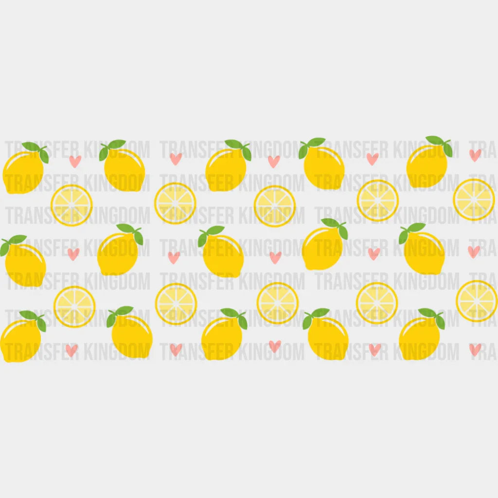 Lemons - General Cup Wrap UV Sticker Permanent UV DTF Decal UVDTF