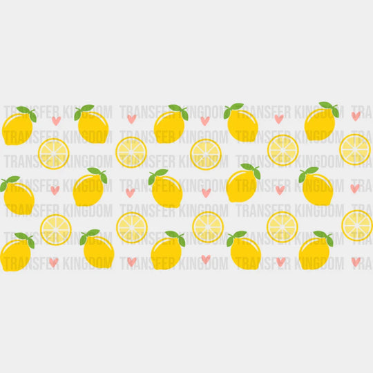 Lemons - General Cup Wrap UV Sticker Permanent UV DTF Decal UVDTF