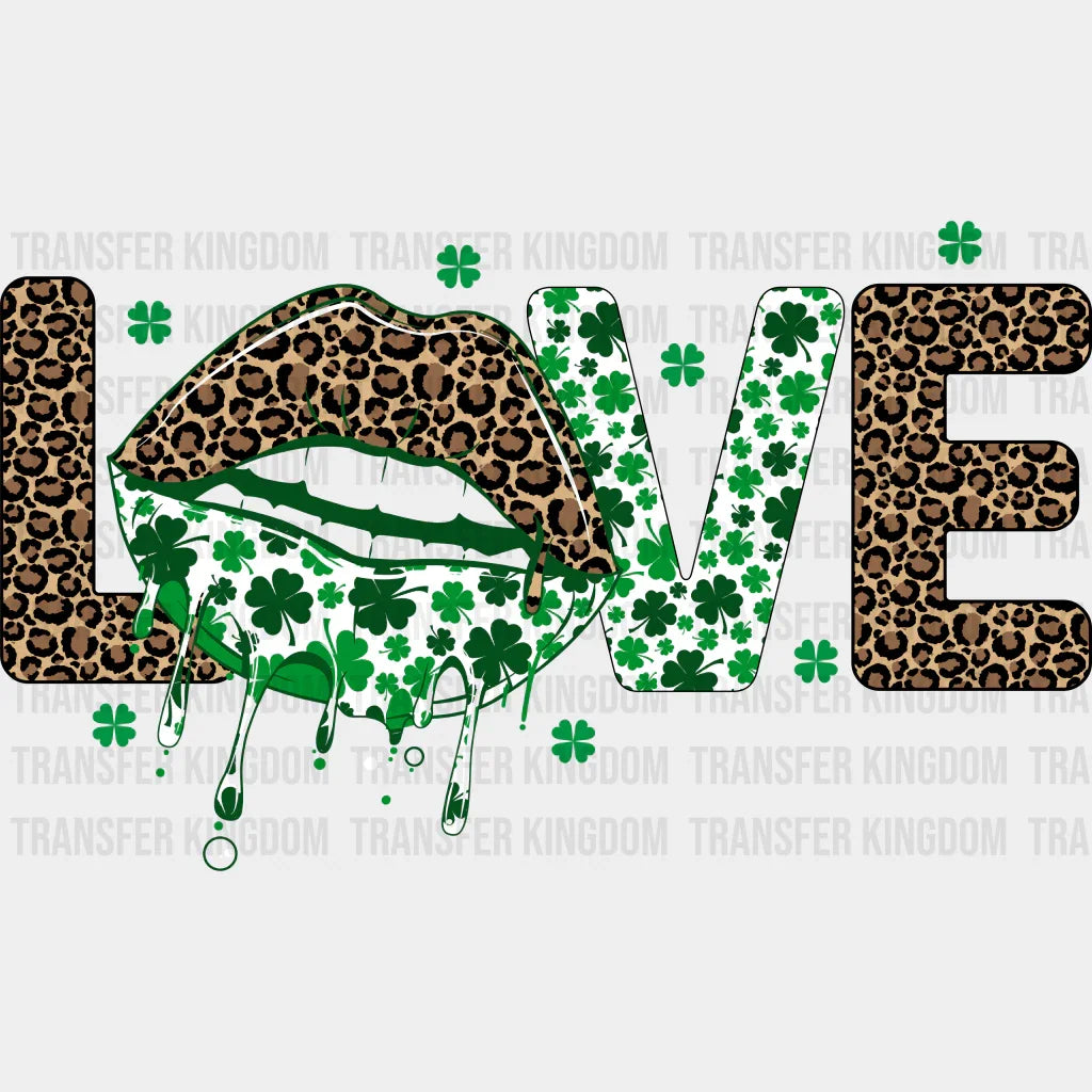 LOVE St. Patrick's Day Design - DTF heat transfer - Transfer Kingdom
