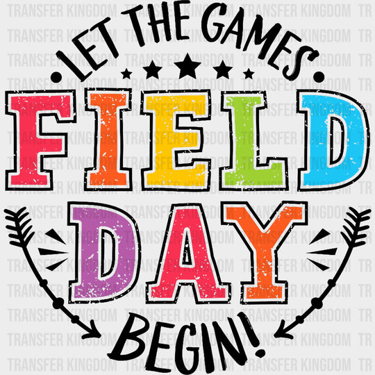 Let The Games Begin Arrows - Field Trip DTF Transfers Adult Unisex - S & M (10’’) / Dark Color Design (See Imaging)