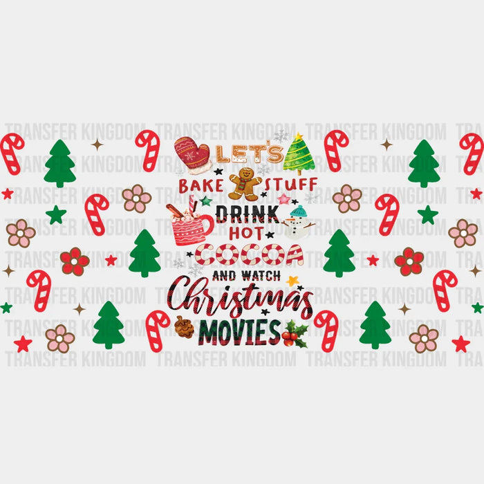 Let's Bake Stuff - Christmas Cup Wrap UV Sticker Permanent UV DTF Decal