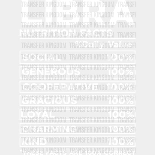 Libra Nutrition Facts - Zodiac & Horoscopes Dtf Heat Transfer Unisex S M (10’’) / Light Color